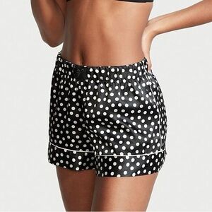 Victoria's Secret Black and White Polka Dot Shorts